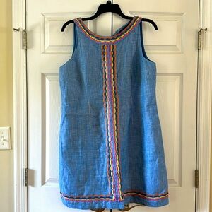 Talbots linen sleeveless dress